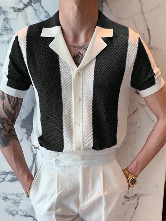 Summer Shirt Collar Sweater for Men
